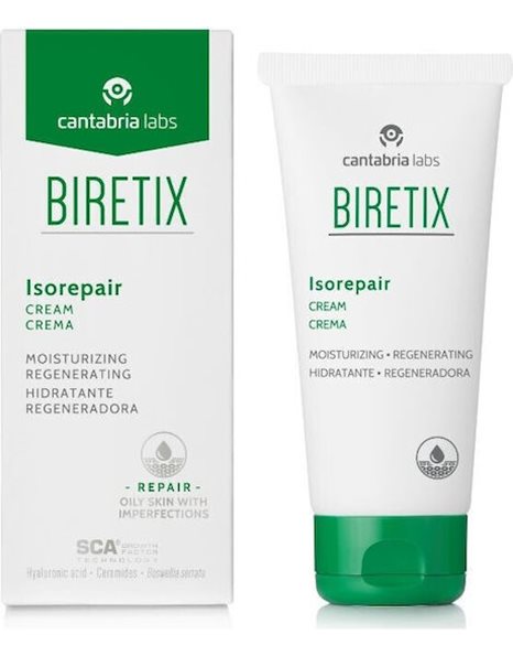 Cantabria Biretix Isorepair Ενυδατική & Επανορθωτική Κρέμα Μετά από Θεραπείες με Ρετινοειδή 50ml