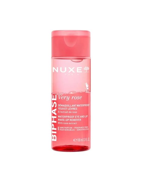 Nuxe Very Rose Biphase (100ml) - Διφασικό Ντεμακιγιάζ Ματιών & Χειλιών με Εκχύλισμα Τριαντάφυλλου