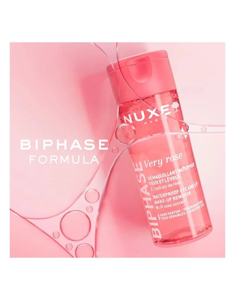 Nuxe Very Rose Biphase (100ml) - Διφασικό Ντεμακιγιάζ Ματιών & Χειλιών με Εκχύλισμα Τριαντάφυλλου