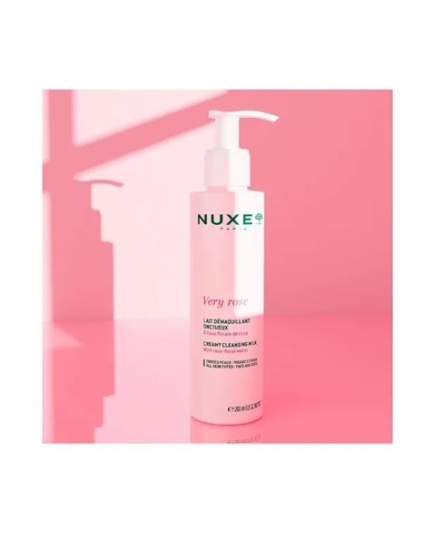 Nuxe Very Rose Creamy Cleansing Milk Κρεμώδες Γαλάκτωμα Καθαρισμού με Ροδόνερο 200 ml