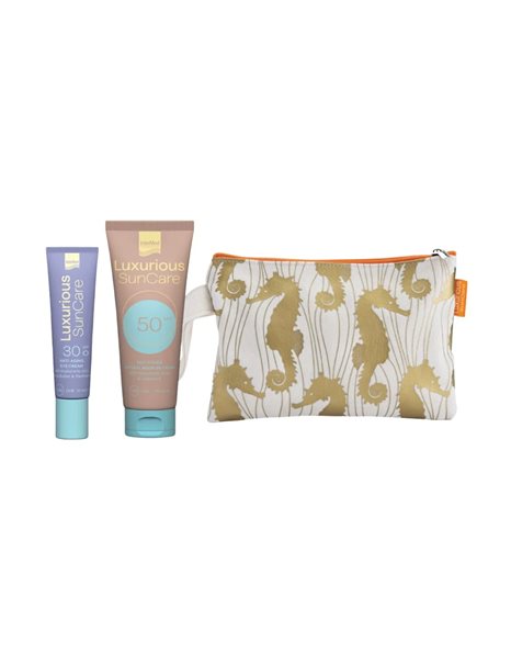 Luxurious SunCare Promo Anti-Aging Eye Cream Spf30,15ml&Slik Cover Natural Beige BB Cream Spf50,75ml