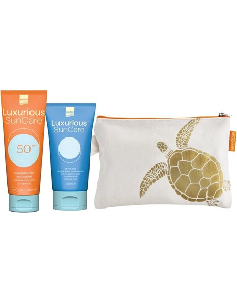 Intermed Luxurious Promo Suncare Sun Protection Body Cream SPF50 200ml, After Sun Face & Body 150ml 