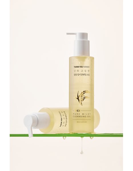 Thank You Farmer Rice Pure Milky Cleansing Oil Ενυδατικό Καθαριστικό Έλαιο Προσώπου 200ml
