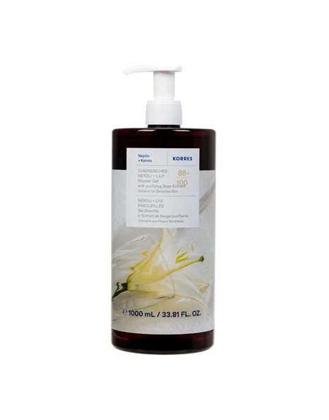 Korres Neroli & Lily Shower Gel Αφρόλουτρο με Άρωμα Νερόλι & Κρίνο 1000ml