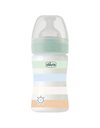 Chicco Μπιμπερό Πλαστικό Well Being 150ml με Θηλή Σιλικόνης Κανονικής Ροής 0+ γαλάζιο