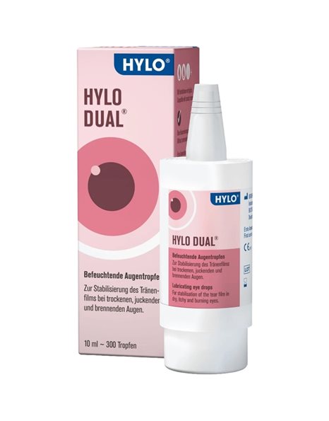 Hylo Dual Λιπαντικές Οφθαλμικές Σταγόνες 10ml.