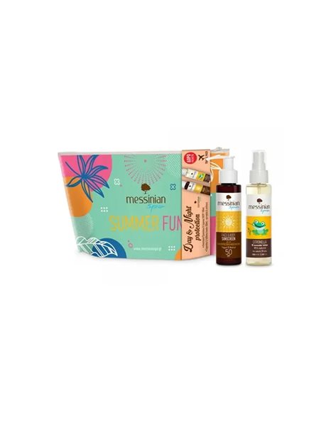 Messinian Spa Promo Sunscreen Αντηλιακό Προσώπου&ΣώματοςSPF50 100ml&Σιτρονέλα-Λεβάντα Λοσιόν 100ml