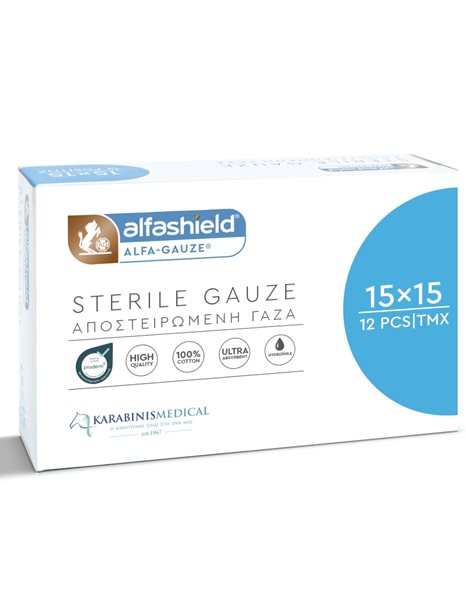 Karabinis Medical Αποστειρωμένη Γάζα 15cm x 15cm 12τμχ