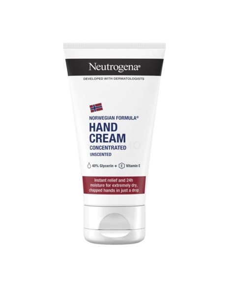 Neutrogena Hand Cream Unscented Ενυδατική Κρέμα Χεριών Χωρίς Άρωμα, 75 ml